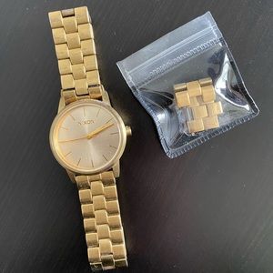 Nixon Small Kensington watch - gold